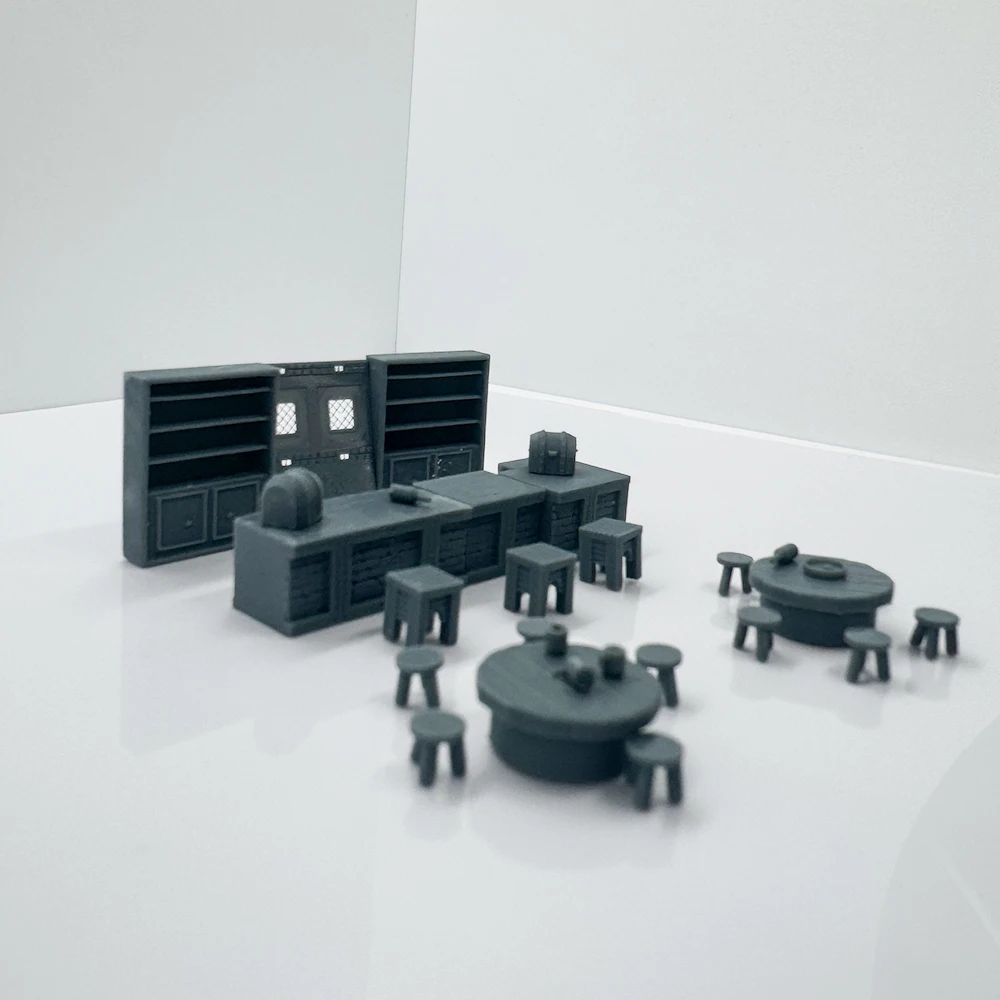 Bartheke-Kombimodell LYTS078 1/220 1/48 1/64 1/72 1/87 1/144 1/160 Z-Maßstab Miniaturszene