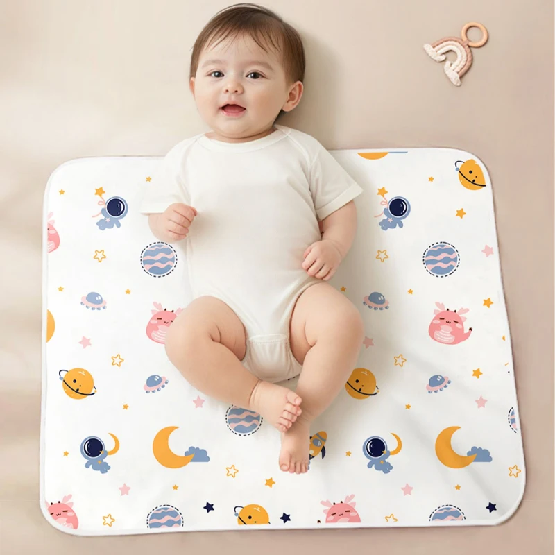 Protège-matelas imperméable pour bébé pliable lavable 70x90cm