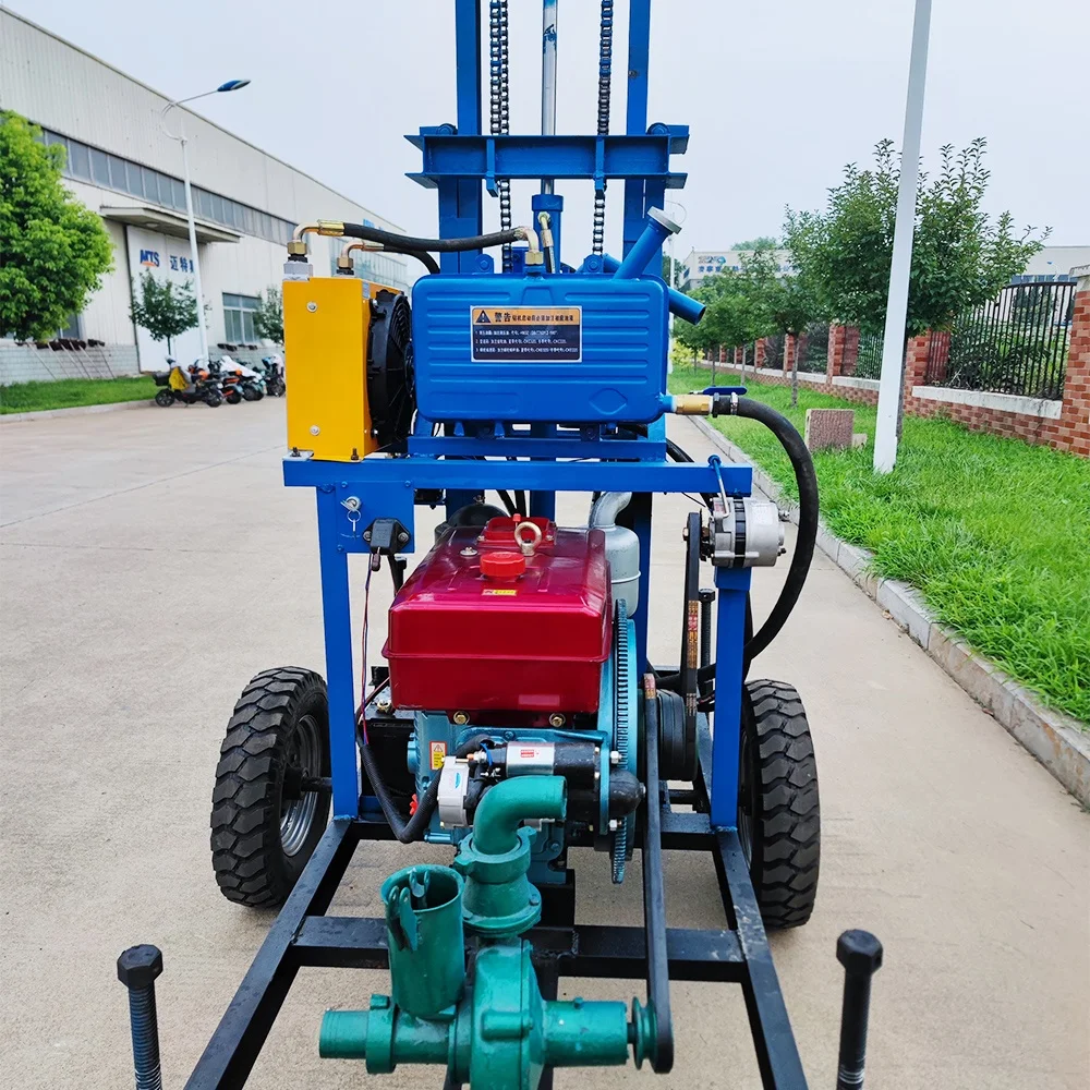 High-Quality Components 100m Small Water Well Drilling Rig Borewell Machine Price Reliable Performance