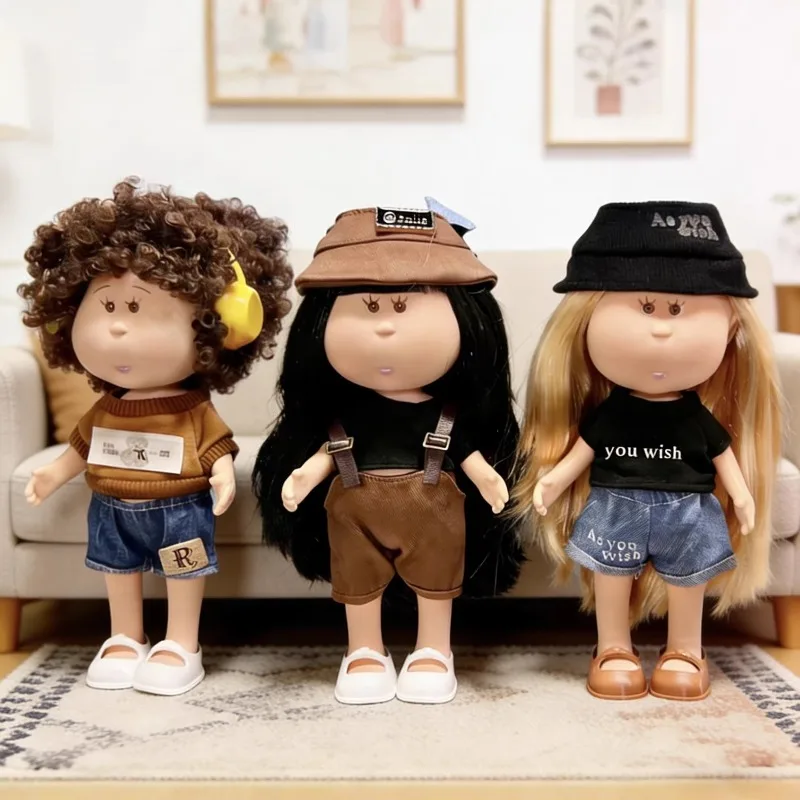 

24cm Potato Doll with Clothes Cool Style Cute Doll Random Shoes Dress Up Toy for Children Gift