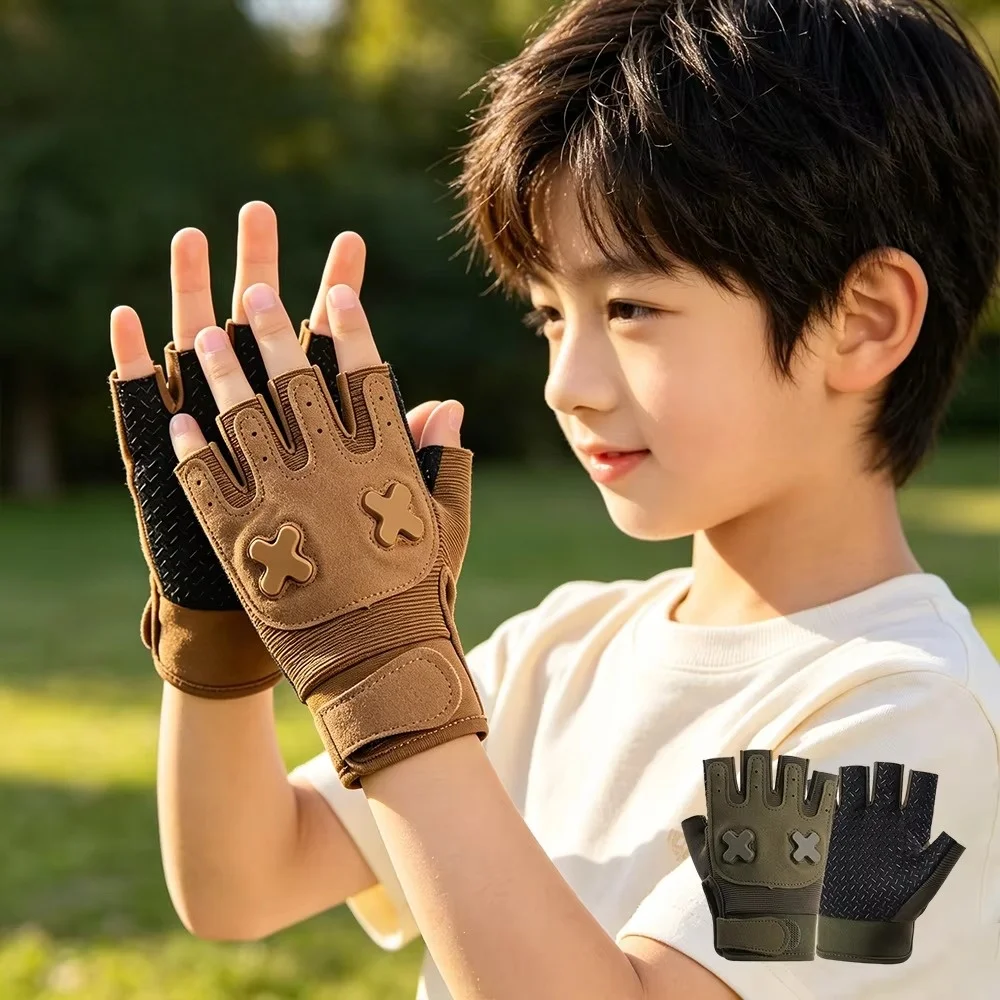 Lightweight Breathable Half-Finger Gloves Thin Non-Slip Cycling Gloves Size Sports Gloves Spring Summer Autumn