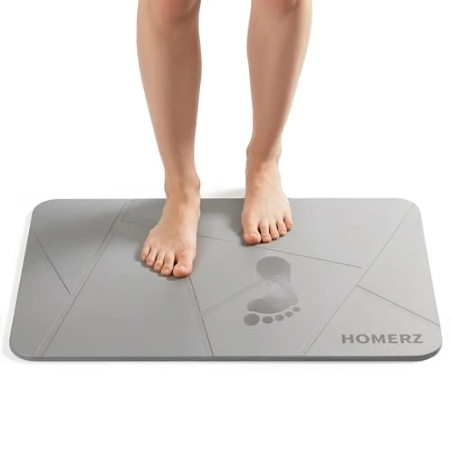 

Каменный коврик для ванной из диатомитовой земли премиум-класса, впитывающий влагу, для сушки ног в ванной комнате, современный каменный коврик для душа