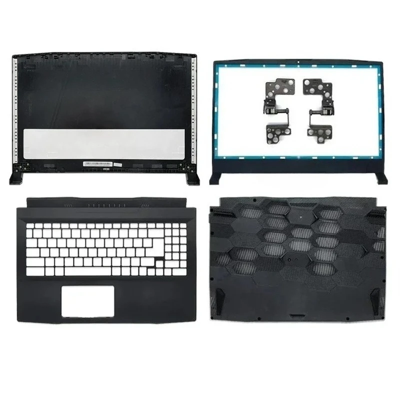 

New Original For MSI GF66 MS-1581 MS-1582 Katana GF66 Laptop LCD Back Cover Lid Front Bezel Hinges Palmrest Bottom Case Black