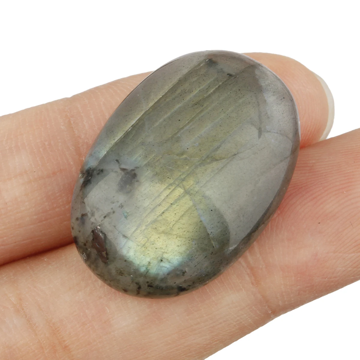 

TUMBEELLUWA Natural Labradorite Rhodonite Picture Jasper Polished Oval Flatback Gem Stone For DIY Jewelry Accessories 13x18x6mm