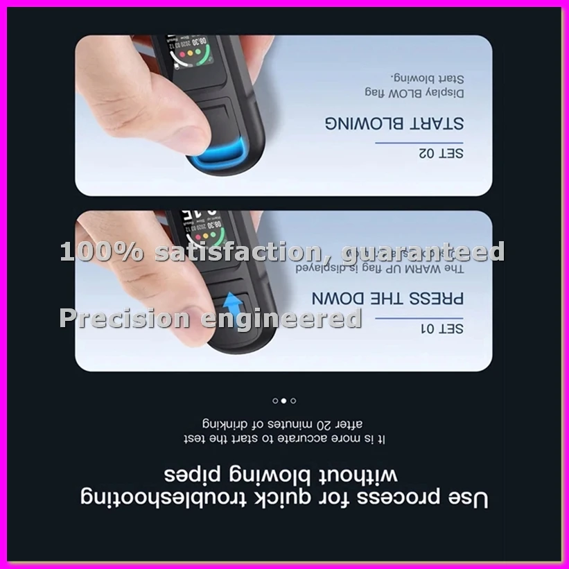 LCD Digital Display Breathalyzer Non-Contact Alcohol Tester Accuracy Breathalyzer Diagnostic Tool-ABVP