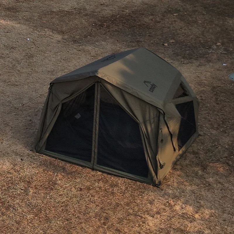 

Yustona Air Tent-Army Green Large Family Durable Camping Cotton 2-4 Person Outdoor 4 Season Inflatable Tent For Sale