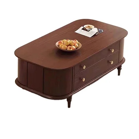 Modern Minimalist Fashion Living Room Coffee Table Furniture Large Storage Space With Drawers Tea Table
