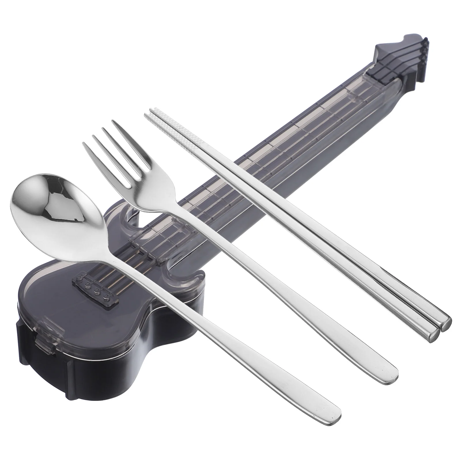 Reusable Silverware for Lunch Flatware Dinnerware Travel Spoon Forks and Spoons Only Utensils with Case Chopstick Set