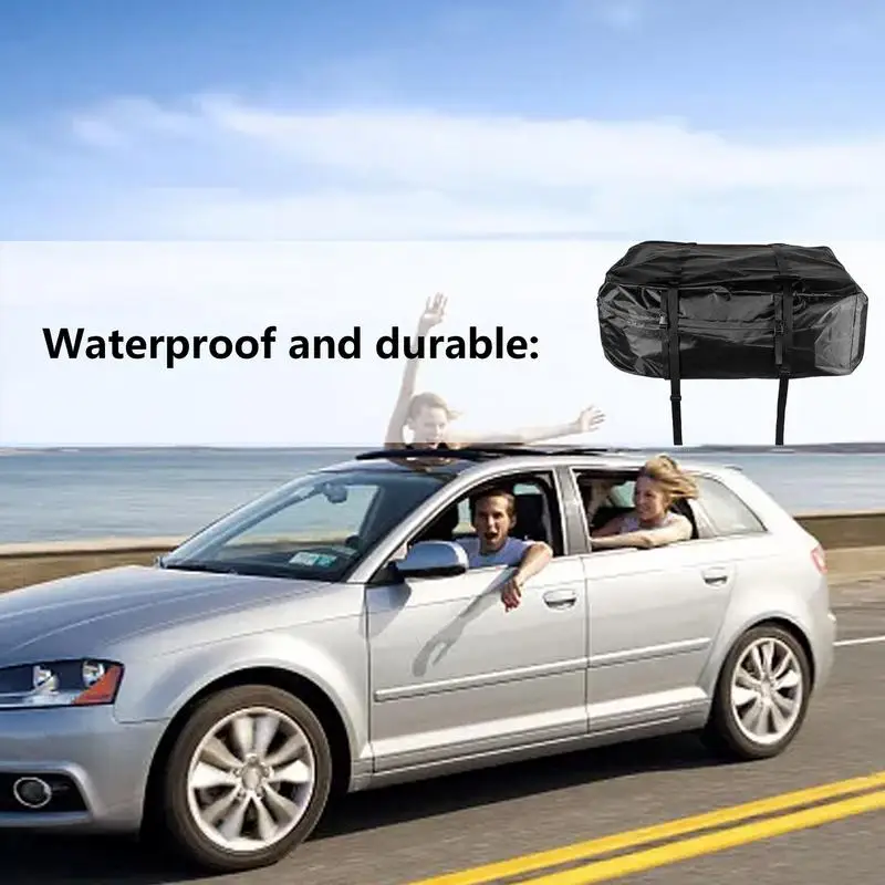 Car Roof Luggage Carrier Large Capacity Car Top Carrier Foldable Heavy Duty Vehicle Cargo Carrier For Cars Sedan Suv