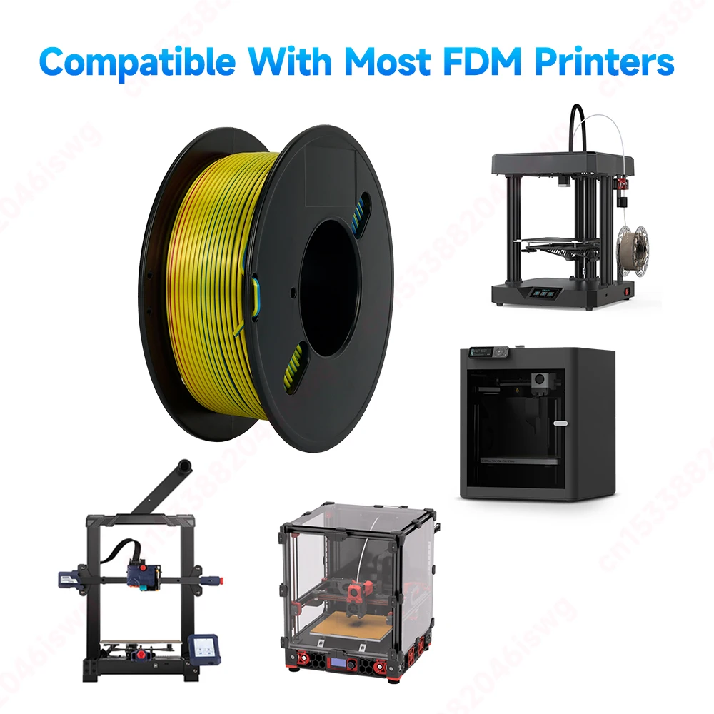 KINGROON Multicolor Silk PLA/TPU Filament 200g/roll 1.75mm 3D Printer Filaments No-Tangling Bubble Fit Most FDM 3D Printer view 5