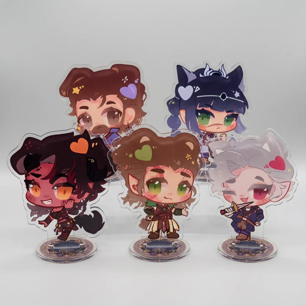 Baldur's Gate 3 10CM Figures Astarion Gale Karlach Game Acrylic Chibi Stand Cosplay Model Desk Decor Fans Collection Gift