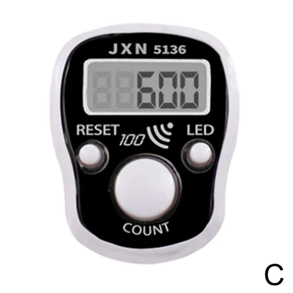 Handheld Elektronischer Zähler Tasbeeh Finger Digital Bead Timer LCD Digit Display Tasbeeh Tasbih Hand Tally Counter Clicker