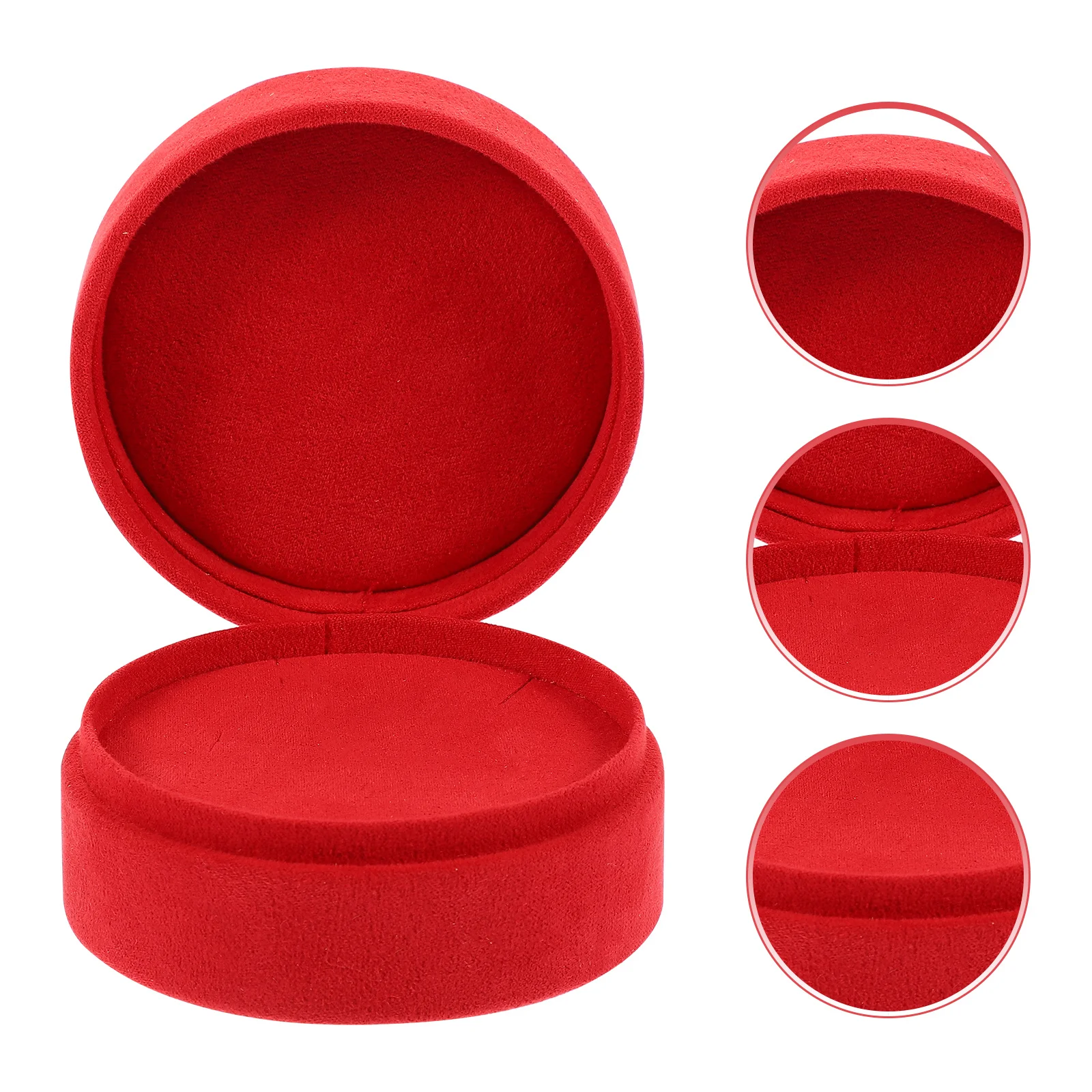 

Коробка для колец, держатель для ювелирных изделий с одной сеткой, круглая витрина для хранения колец, ожерелья, шпильки для ушей, подарочная упаковка