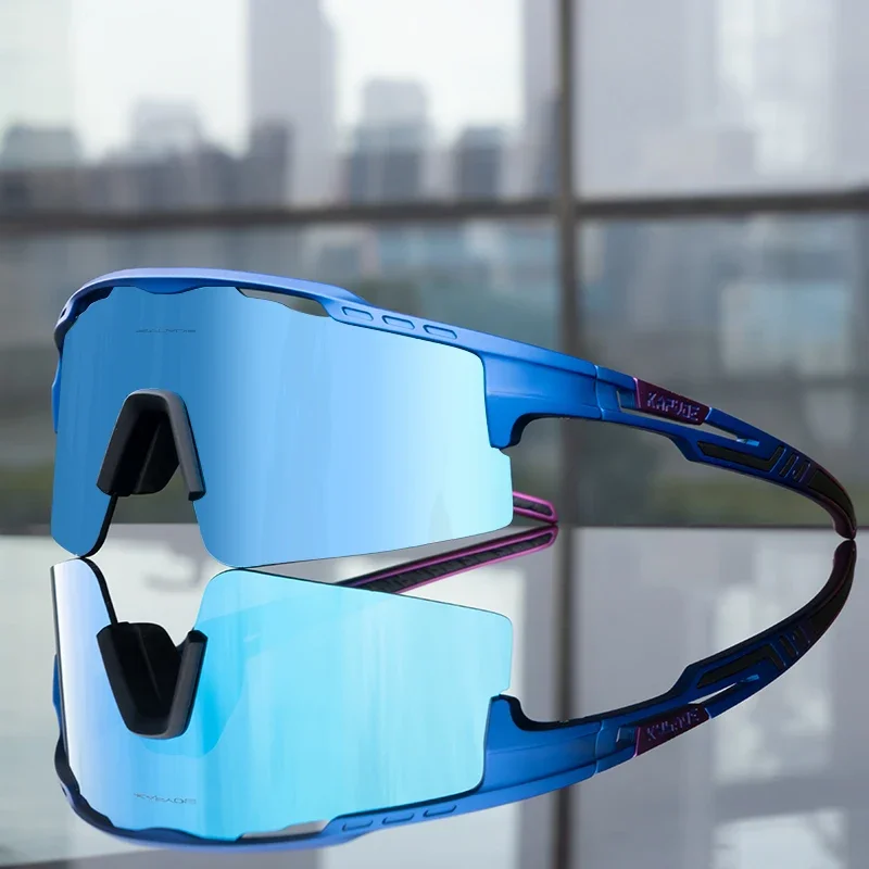 KAPVOE-Lunettes de soleil de sport spéciales, cadre TR90, tampons antarcteurs réglables, lentille de haute qualité, prévention UV, lunettes de cyclisme en plein air, 2024