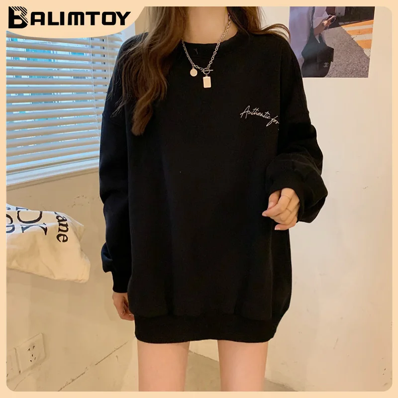 

2022 New Hoodies Sweatshirts Fashion Print Graphic Versatile Women Pulovers Baggy Tops Vintage Street Sweatshirt Multiple Colour