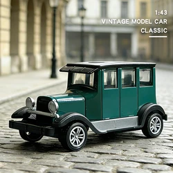 1:43 Alloy Vintage Diecast Car Ford A 1930 Model Car Classic Pull Back Car Model Miniature Vehicle Replica Gift For Kids Adults