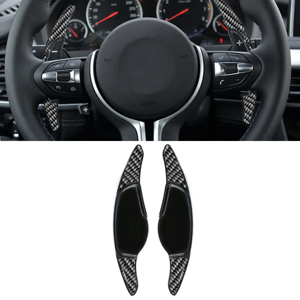 

Car Accessories for BMW 3 4 5 6 7 8 Series X3 X 4 X5 X6 Carbon Fiber 2pcs Car Steering Wheel Shift Paddle Shifter Extended