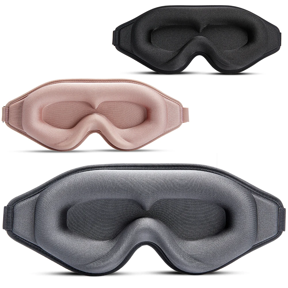 3D Sleeping Mask Block Out Light Sleep Mask For Eyes Soft Sleeping Aid Eye Mask for Travel Eyeshade Night Breathable Slaapmasker