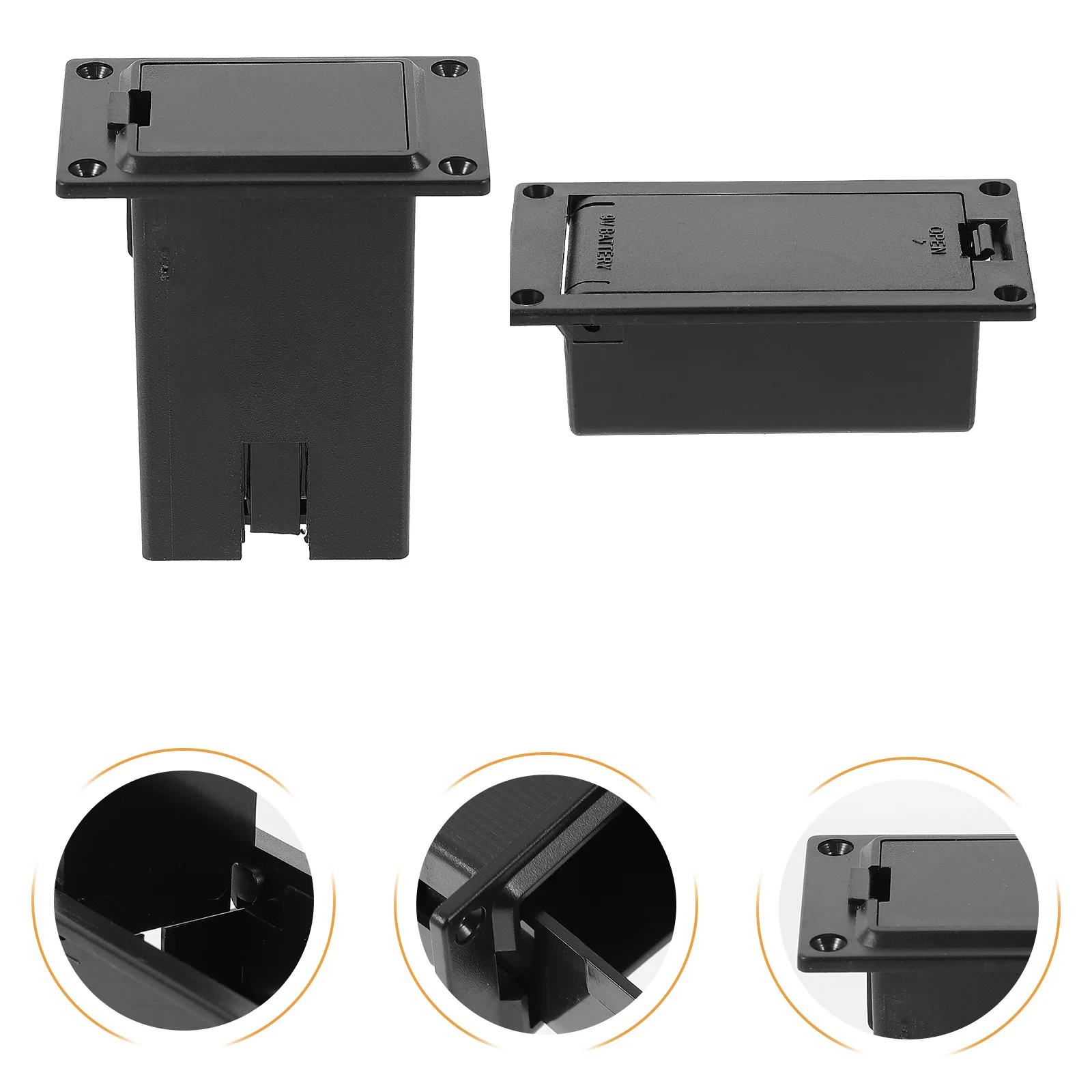 

4 Pcs Pickup Case Guitar Accessories Bass Holder for Electric Parts Guard Plate