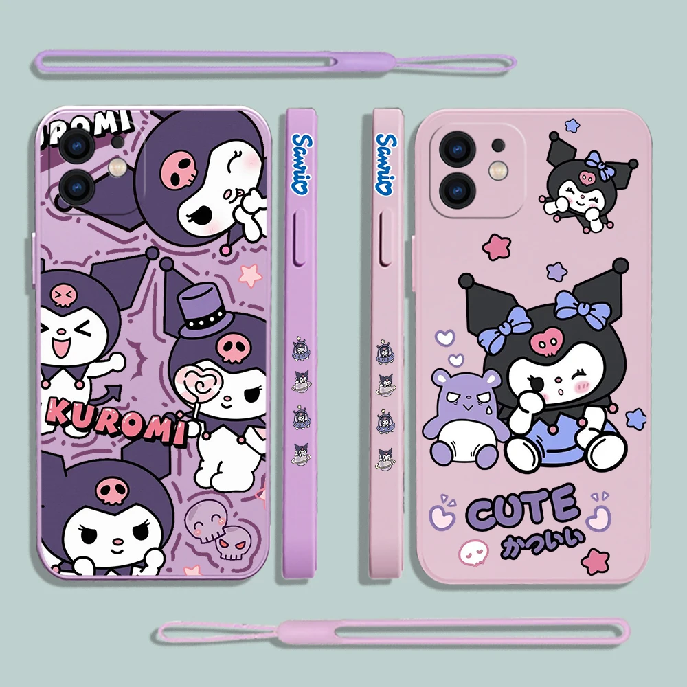 Cute Sanrio Kuromi Case For Samsung A54 A34 A73 A53 A33 A23 A14 A13 A03 A03S A04 A04S A04E A72 A52 A52S A32 A22 A12 A71 A514G 5G