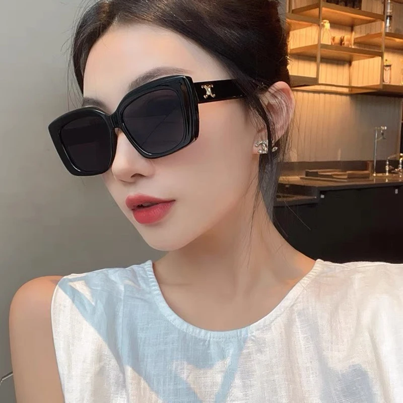 

FEISHINI 2025 Stars Shine Plastic Festival Celebrity Oversized Sunglasses Polarized Ladies Fashion Women Glasses UV Protector