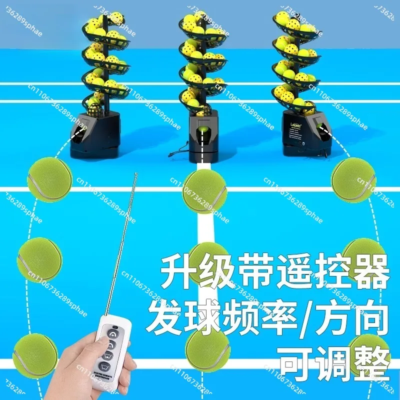 Macchina per lanciare palline da tennis, persona singola con pratica di rete di cattura, macchina per servizio autonomo per attrezzature da allenamento