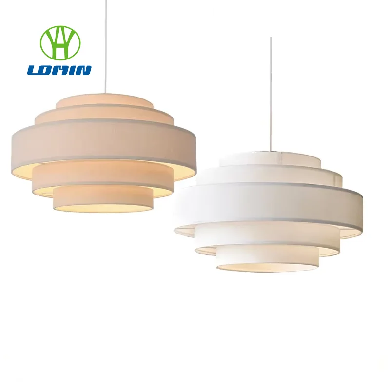

Lomin Wabi Sabi Fabric Pendant Light Japan Cloth Chandelier for Living Room Bedroom Home Decor White Cloth Pendant Lamp