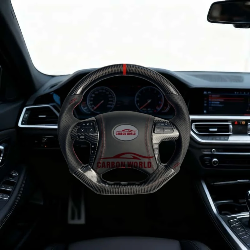 

For Toyota Highlander 2009-2014 Camry 2007-2011 Fortuner Hilux Sr5 N70 Personalized Sports Styling Carbon Fiber Steering Wheel