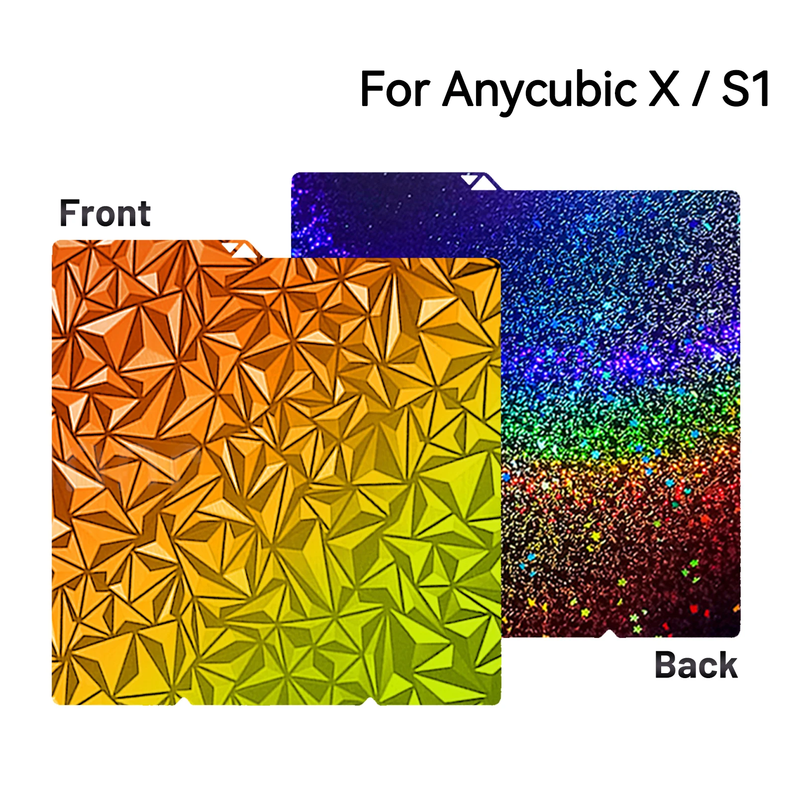 Bauplatte für Anycubic Kobra X, Federstahlplatte, glatt, Chemelon PEY für Anycubic Kobra S1 Combo S1C X Plate
