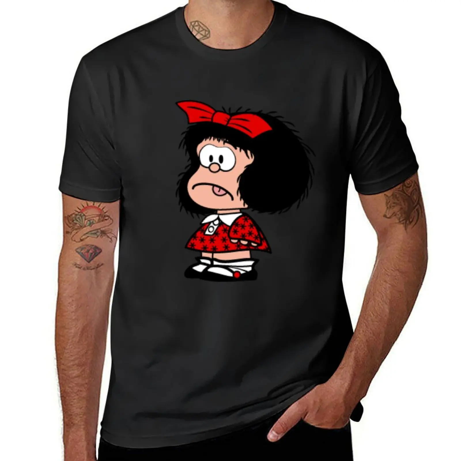 Mafalda Quino T-Shirt summer tops for a boy oversized t shirts for men graphic