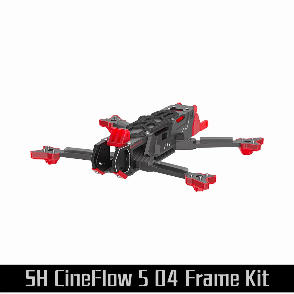

IFlight SH CineFlow 5 Комплект рамы O4 5 дюймов (DeadCat) Колесная база 222 мм с рычагом 5 мм для воздушного блока O4 RC FPV Drone