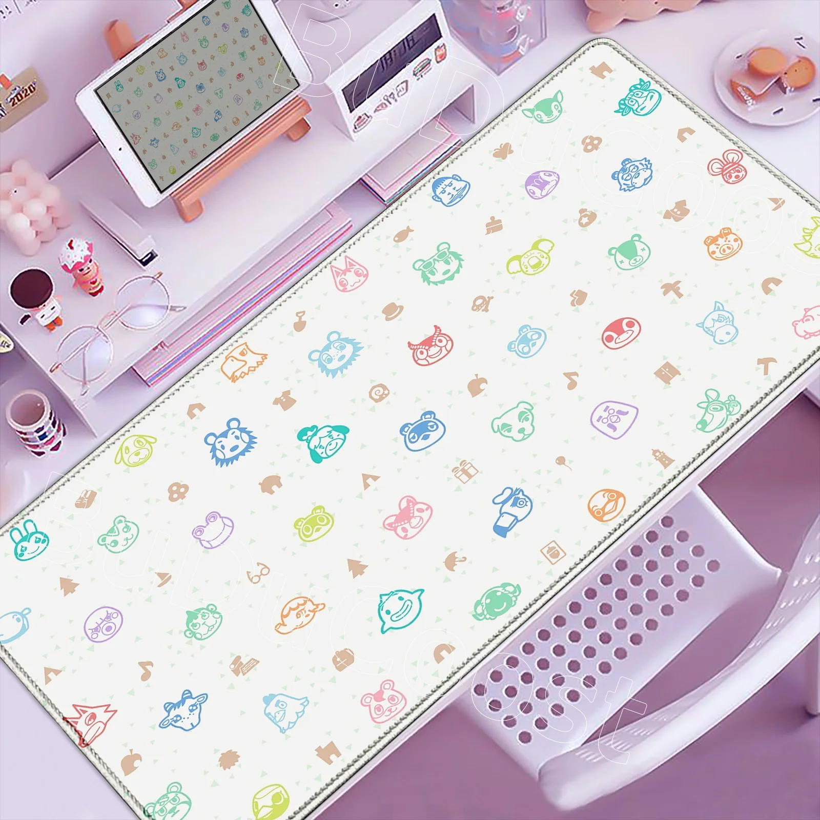 Podkładka pod mysz XXL Duża Kawaii Antypoślizgowa Mata do Gier Urocze Kreskówkowe Zwierzęta Podkładka na Biurko Laptop Gra PC Akcesoria do Podkładek pod Mysz — zdjęcie produktu 2