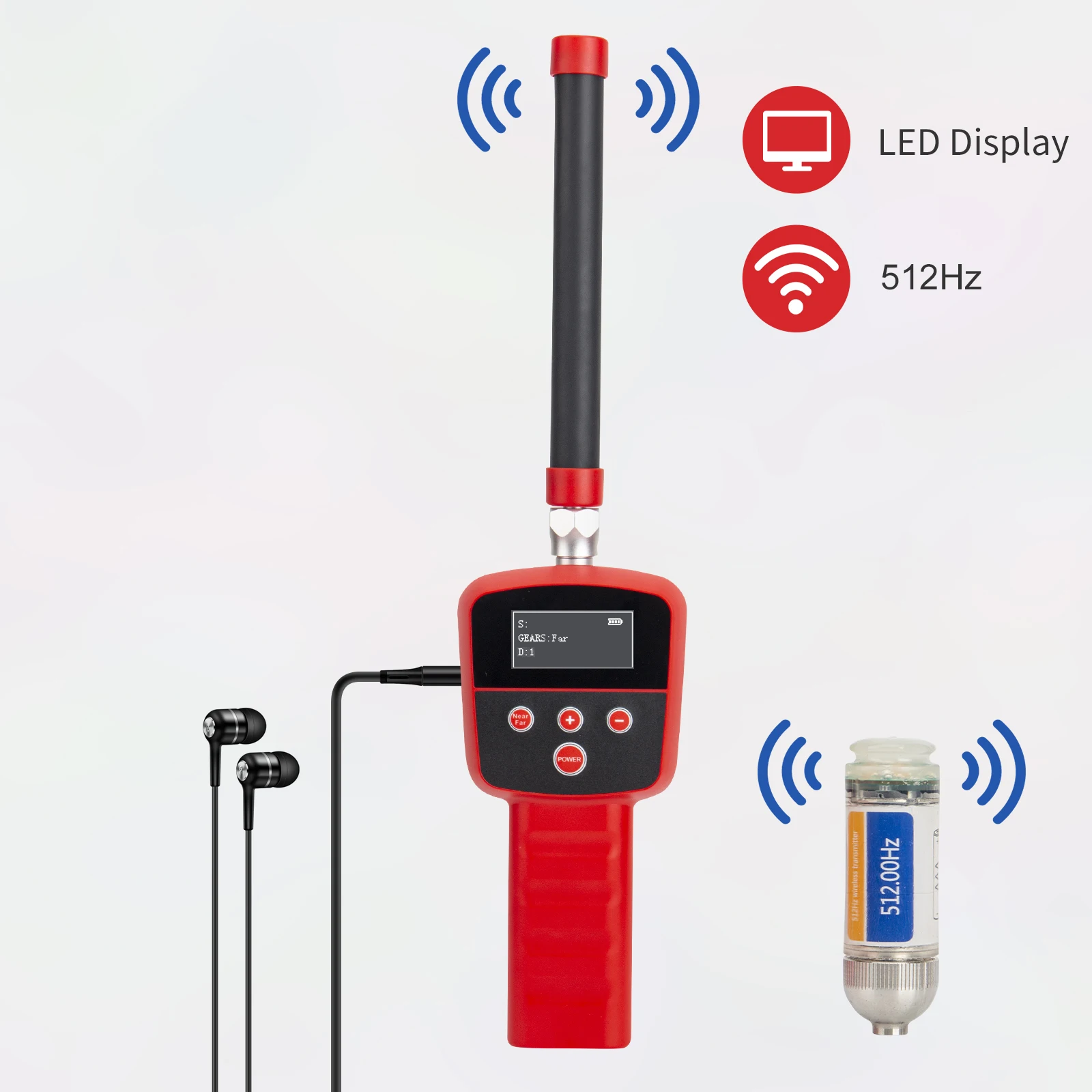 

SYANSPAN Wireless 512hz Transmitter (512Hertz Sonde) for Drain Sewer Pipeline Pipe Inspection Camera Location