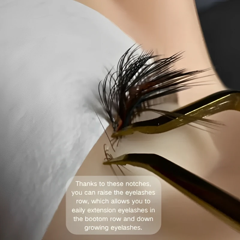 Nuove pinzette per estensione ciglia Pinzette dritte con punta curva antiscivolo in acciaio inossidabile Strumenti di bellezza per trucco per nail art ad alta precisione