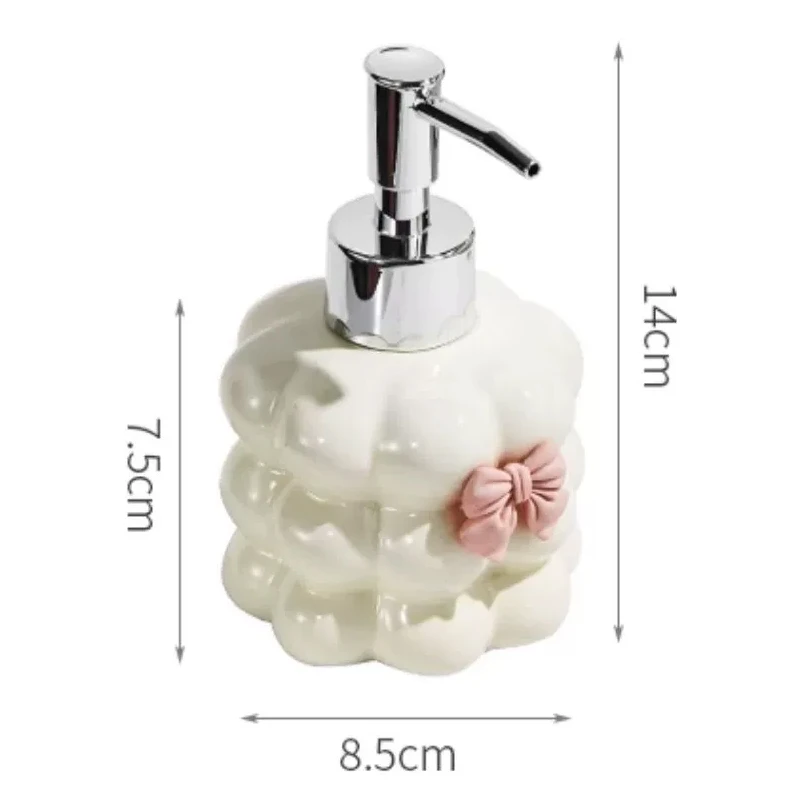 Irregular Ceramic Emulsion Bottle Bathroom Shampoo Hand Sanitizer Bottle Household Bottle Soap Dispenser Bathroom Accessories