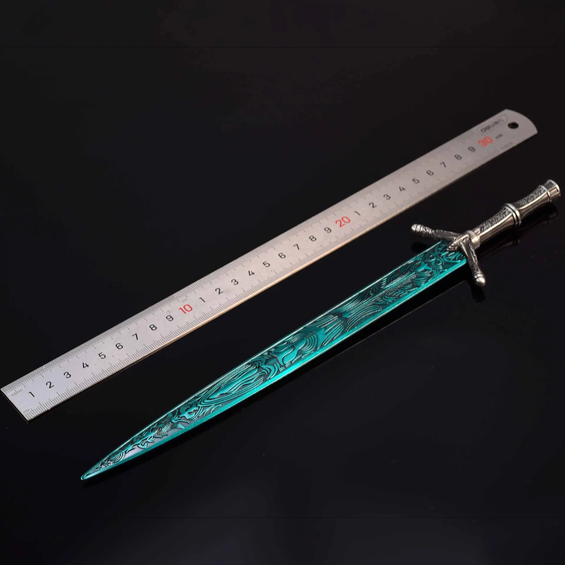 22 cm/30 cm Spiel Bloodbornes Heiliges Mondlicht Schwert Legierung Modell Japanische Katana Schreibtisch Ornamente Stahl Schwerter 3D Carving spielzeug Jungen