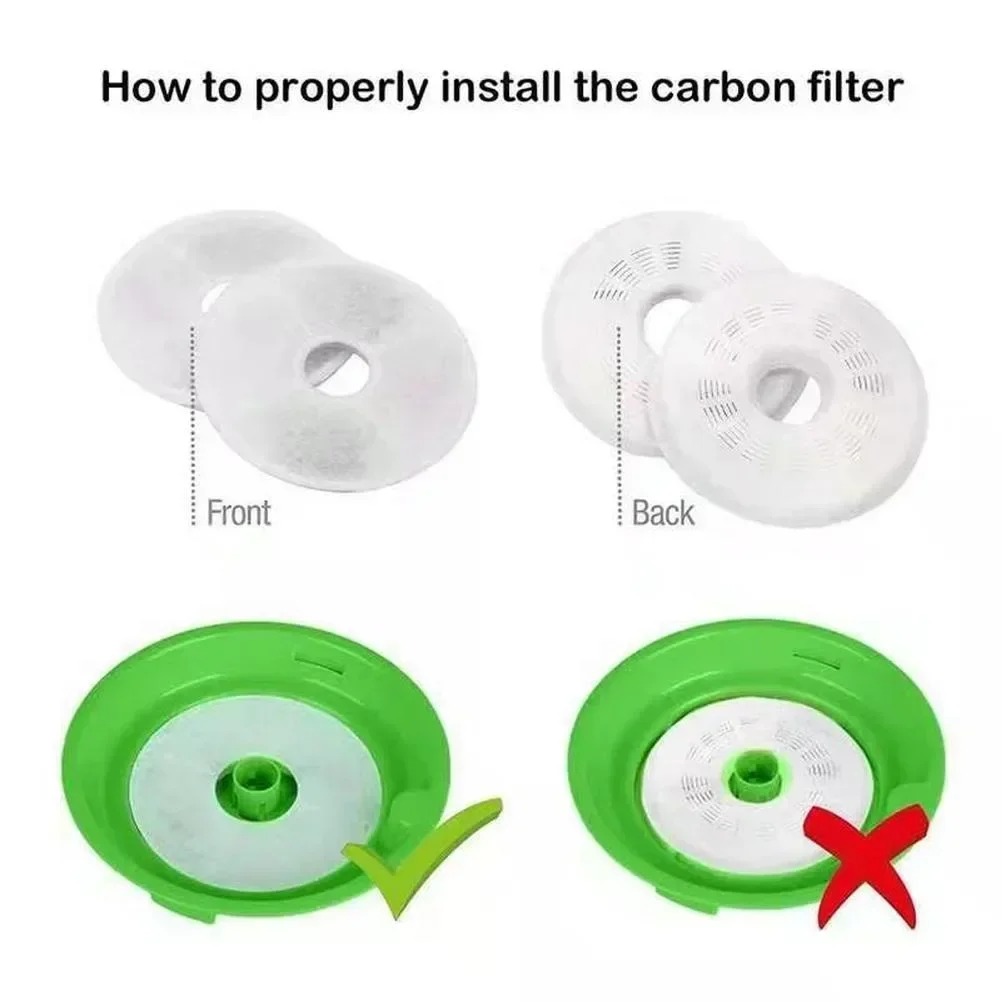 6/8PCS Activated Carbon Filter For Catit Automatic 15cm Pet Drinking Fountain Filter Kitten Water Drinking Fountain Pet Filter - Image 3