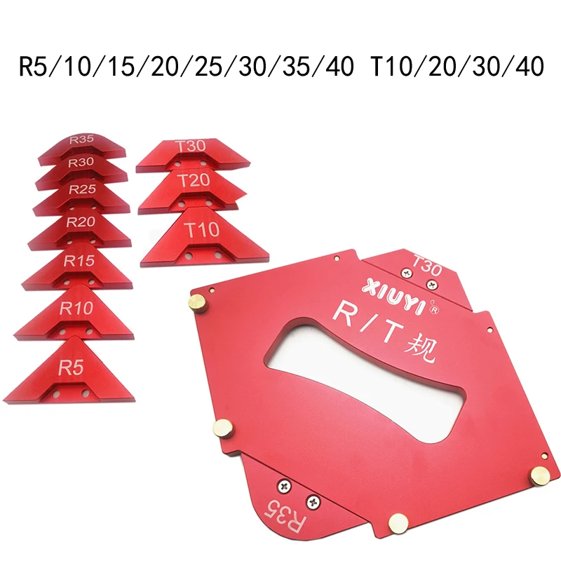 Trimming Machine R Rounded Beveled Template Router Table Corner Jig Radius Chamfer Profile Template Kit Woodworking tools