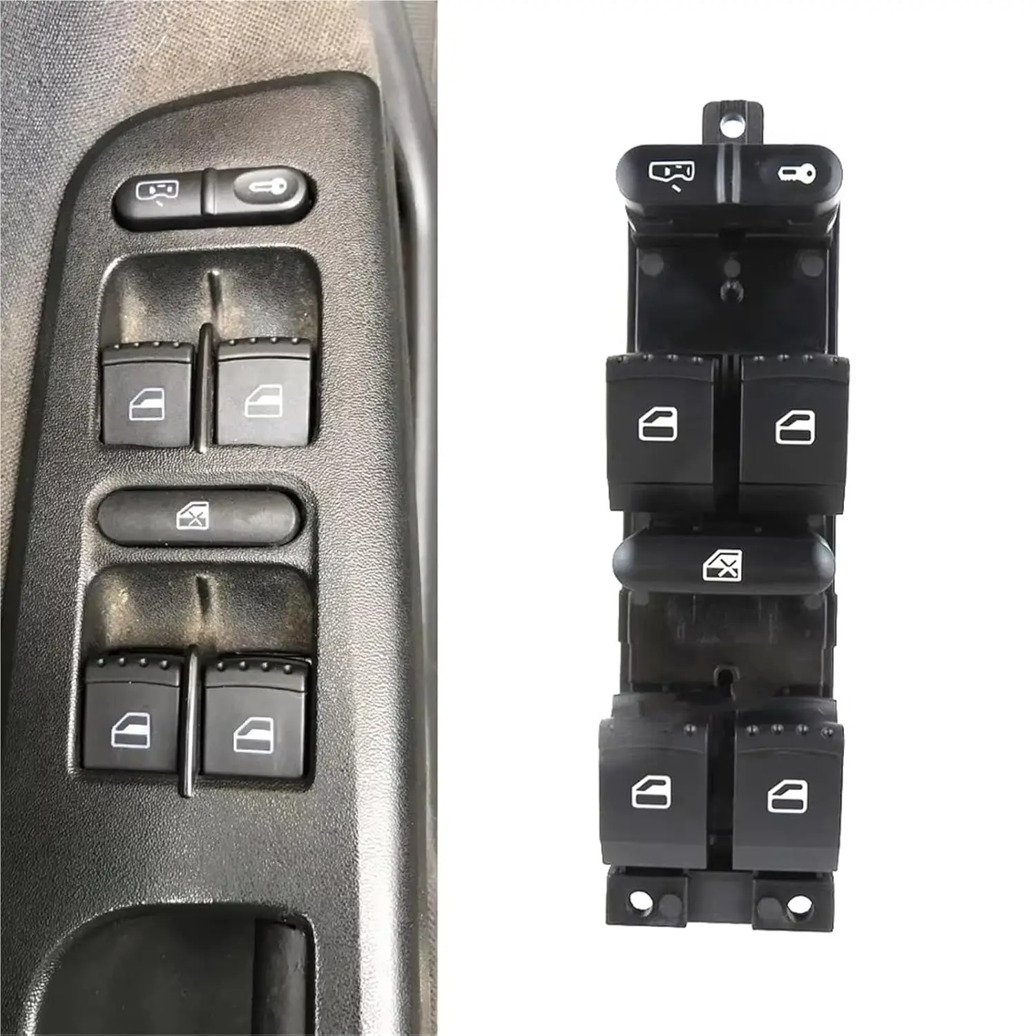 Car Master Switch Window Control for VW Golf Jetta Bora Passat B5 Seat Leon Toledo MK4 Skoda Octavia MK1 Fabia Toledo1J4959857A
