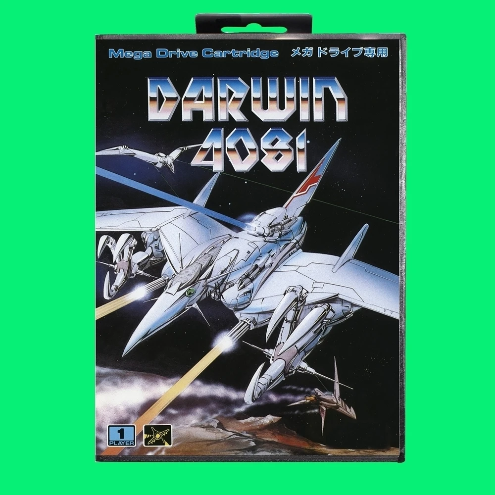 Darwin 4081 Game Cartridge 16bit MD Game Card With JP Cover Retail Box For Sega Mega Drive