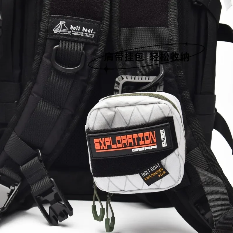 BOLTBOAT Modular EDC Pouch - MOLLE-Compatible Headphone & Key Organizer with Internal Elastic Straps