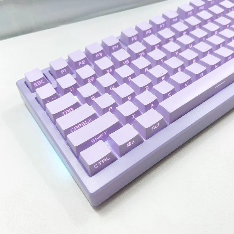 

Side engraved light-transmitting keycap 131 key PBT boxed OEM, highly personalized and simple infection, gradual change Adapted