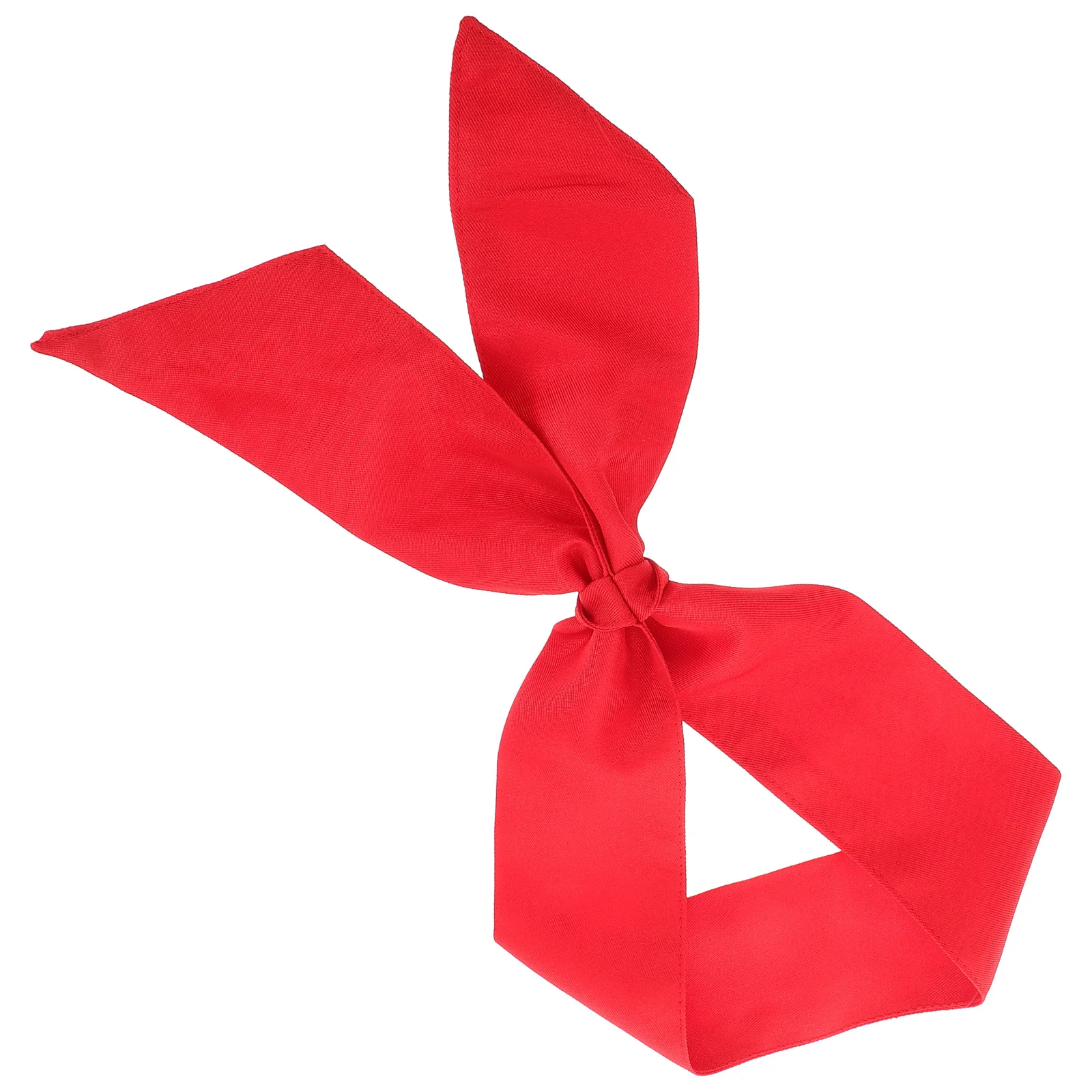 Red Chef Scarf Cotton Neckerchief Breathable Comfortable Chef Tie for Professional Kitchen Staff Bbq Cooking Neckerchief for Men