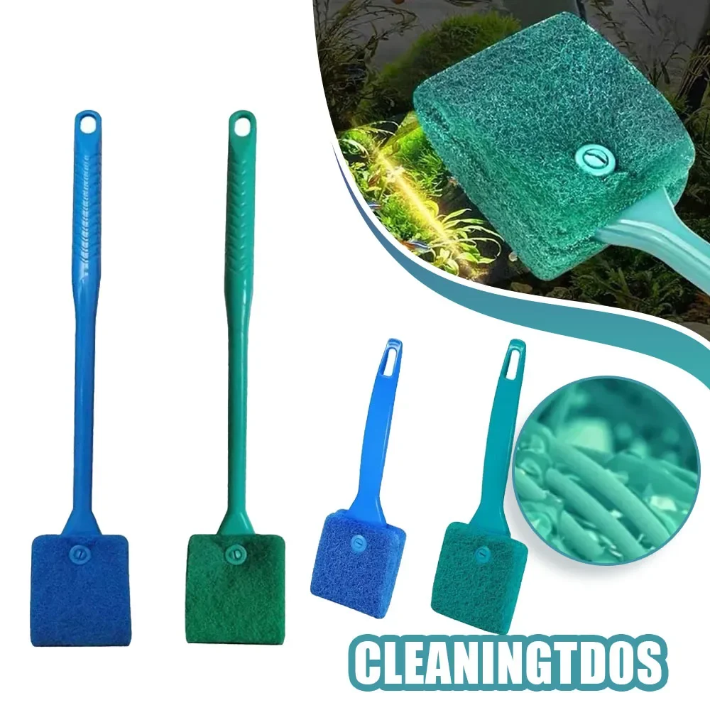 Sponge Cleaning Brush Aquarium Fish Tank Glass Plant Cleaning Brush Floating Cleaning Window Algae Scraper Accessories Tool