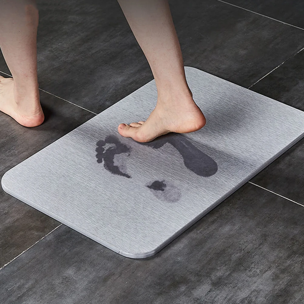 

Diatom Mud Home Pad Non slip Bathroom Floor Mat Water Absorption Anti skid Tub Mats Decorative Entryway Rug Reusable Washable