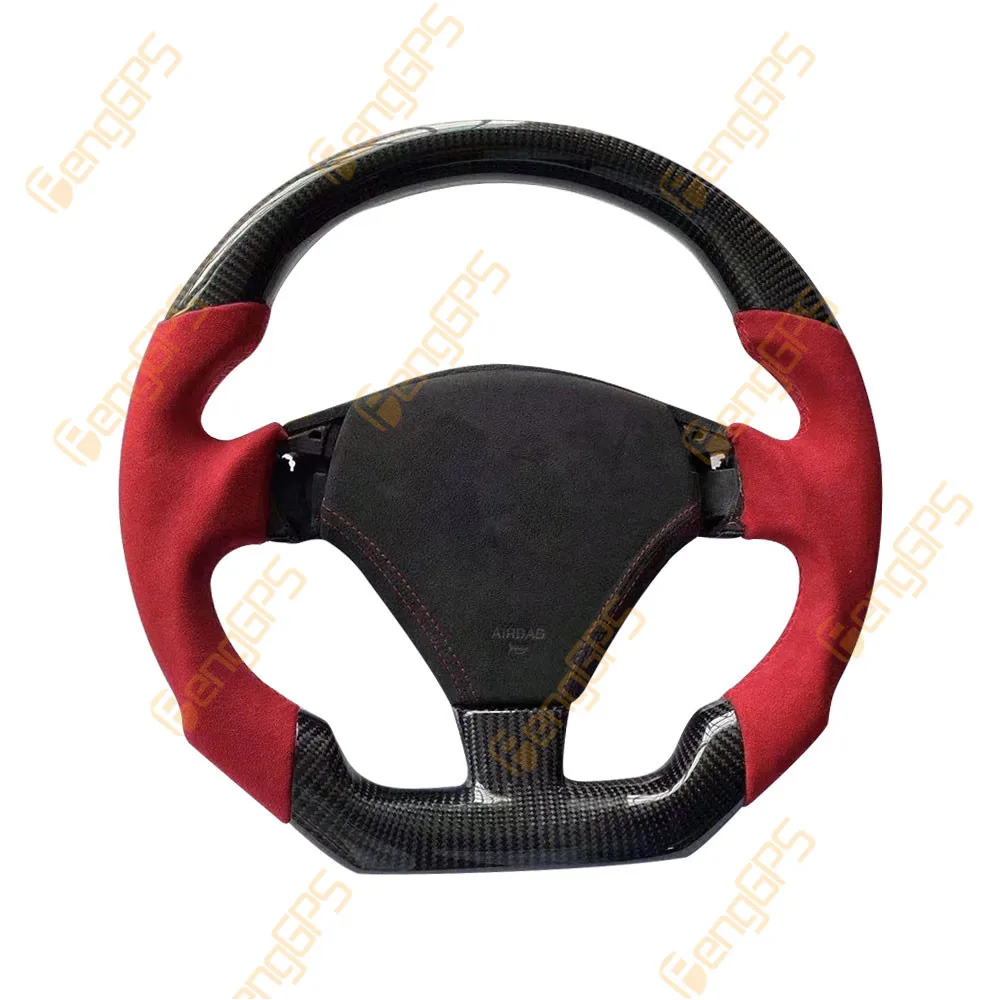 Car Auto Steering Wheel Carbon Fiber For Maserati GT Interior Accessories Multimedia Player Electronics Multifunctional Retrofit