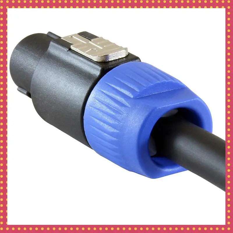 

B74A Speaker Plug Twist Lock 4 Pole Speaker Plug Compatible With Neutrik Speakon NL4FC, NL4FX, NLT4X, NL2FC - 12 PACK