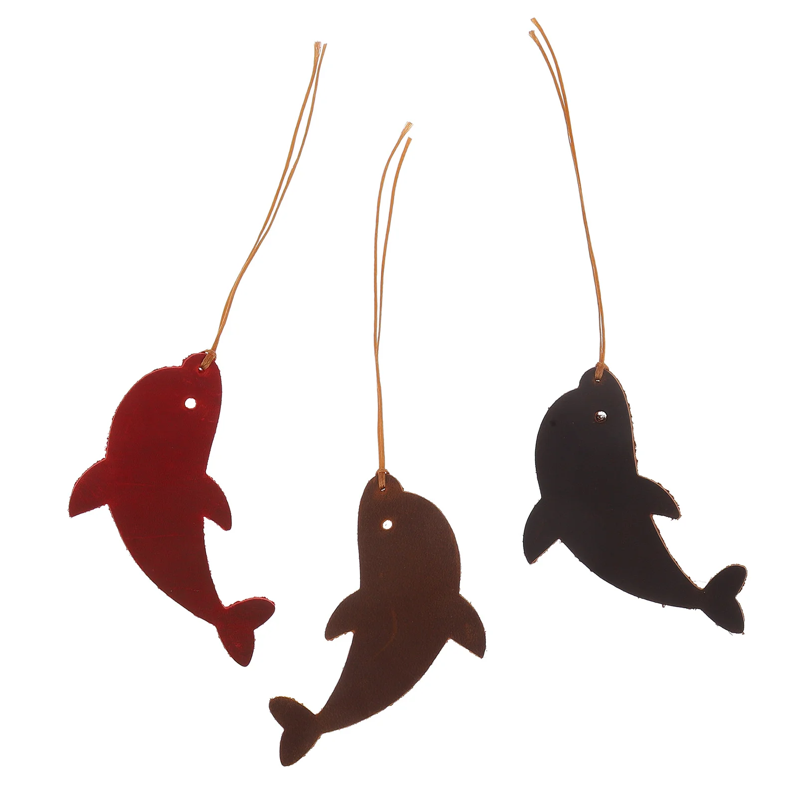 

3pcs Vintage Bookmarks Dolphin Cutout Design Pu Animal Reading Bookmark For Book Lovers Students Page Marking Clips Ocean Animal