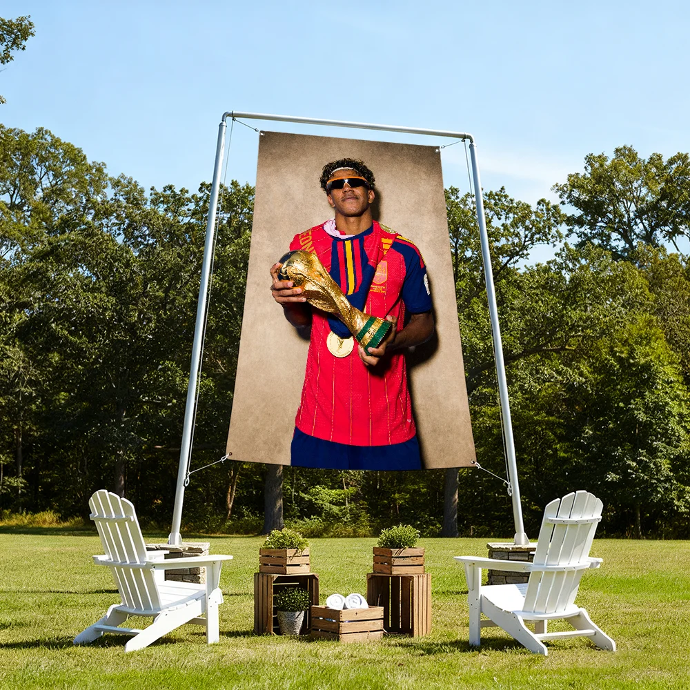L-Lamine Football Y-Yamal Spain  flag Picnic Party Camping Party Banner Polyester Printed Decoration Outdoor Hanging