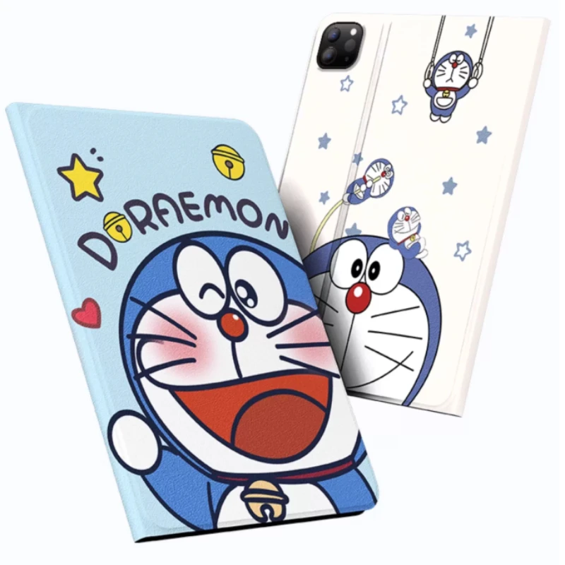 MINISO Doraemon For ipad case Ipad Air 4 5 M3 Mini 6 7 Protective Case Funda iPad A16 Pro 4 5 6 10th 11th Gen Stand Tablet Cover